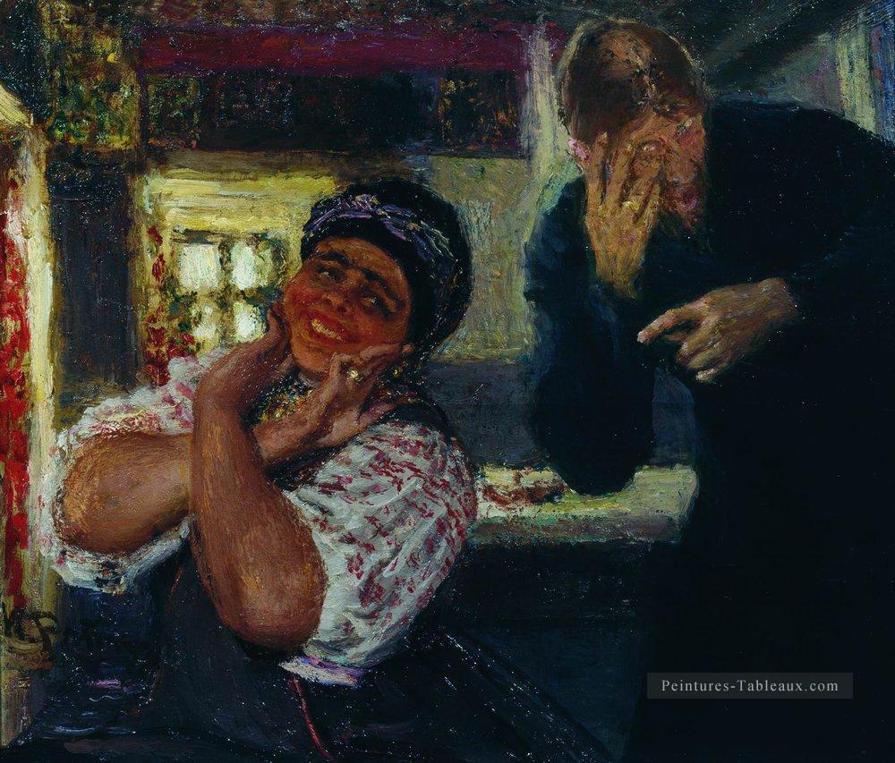 solokha et diacre 1926 Ilya Repin Peintures à l'huile
